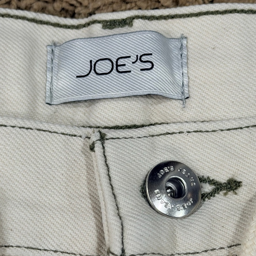 Joes Men’s Raw Hem Drawstring Waist Denim Shorts, Ecru, Size 30, NWT MSRP $198 - Picture 5 of 9